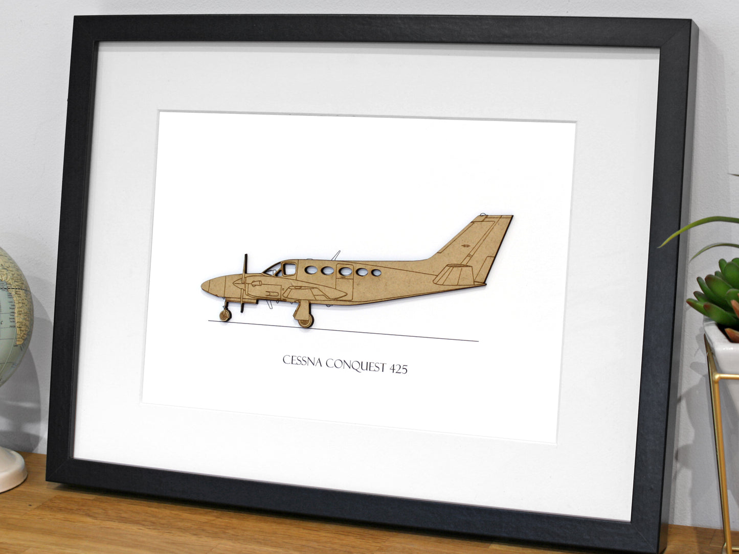 Cessna 425 Conquest aviation art