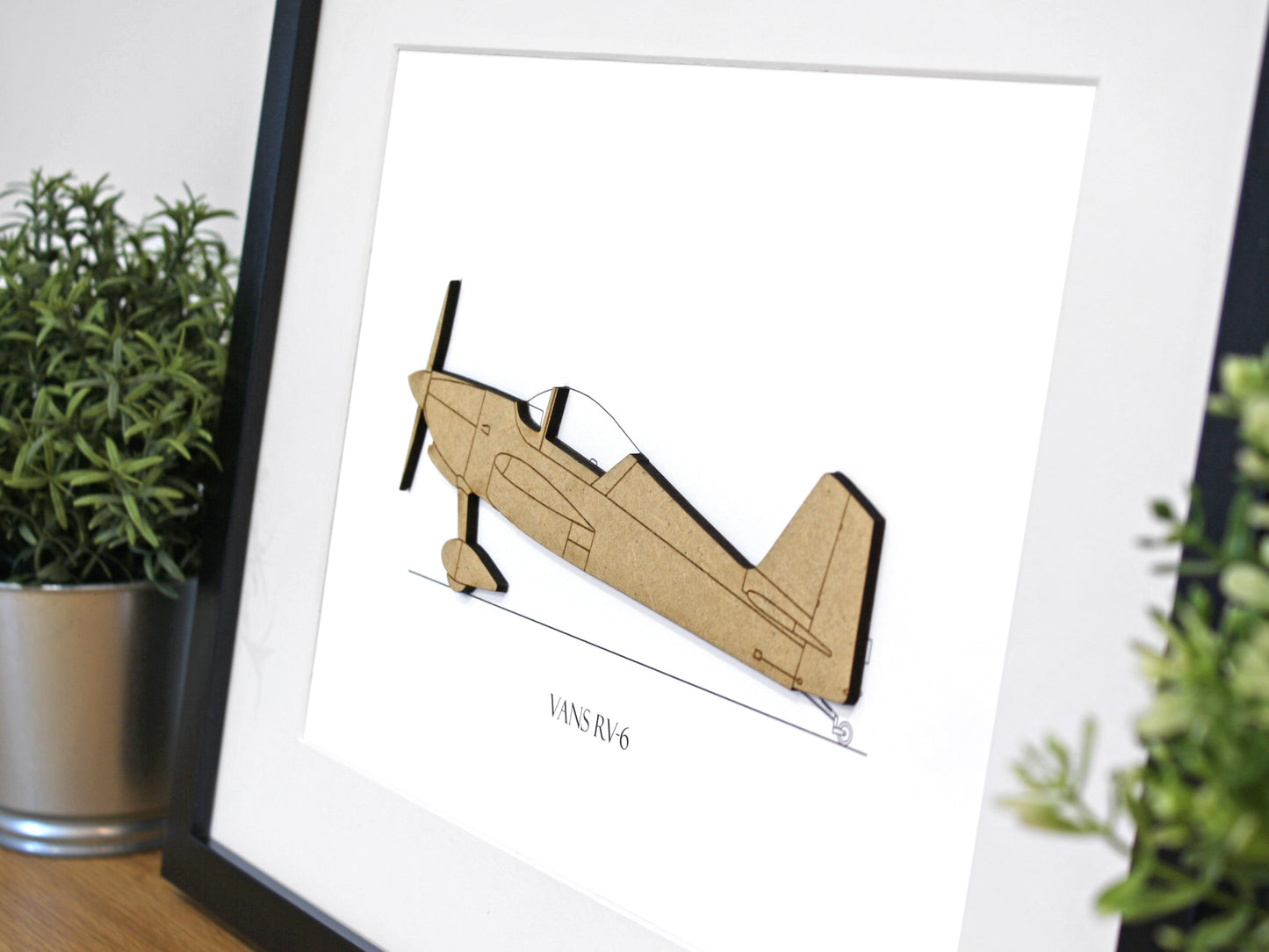 Vans RV-6 aviation blueprint art