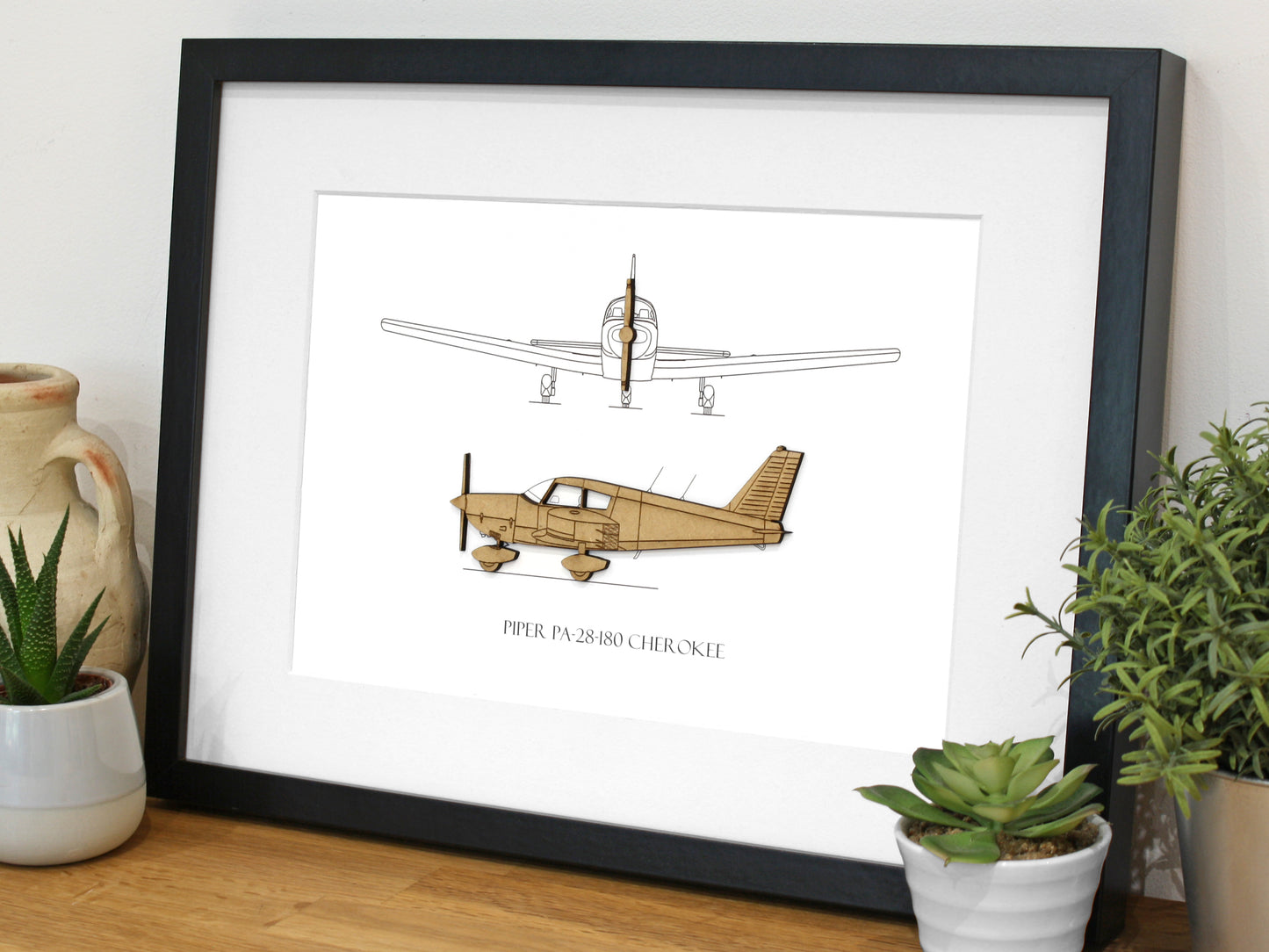 Piper PA-28-180 Cherokee aviation art