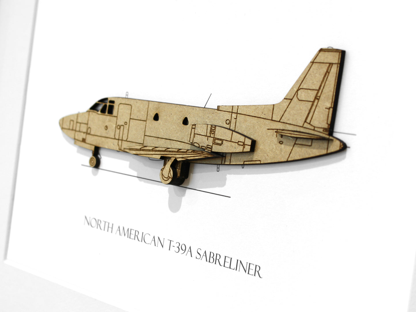 T-39A Sabreliner aviation art