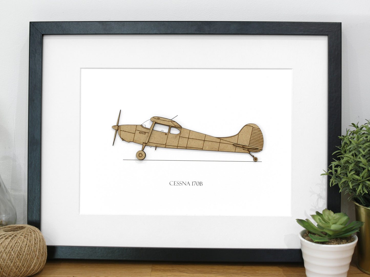 Cessna 170B aviation art