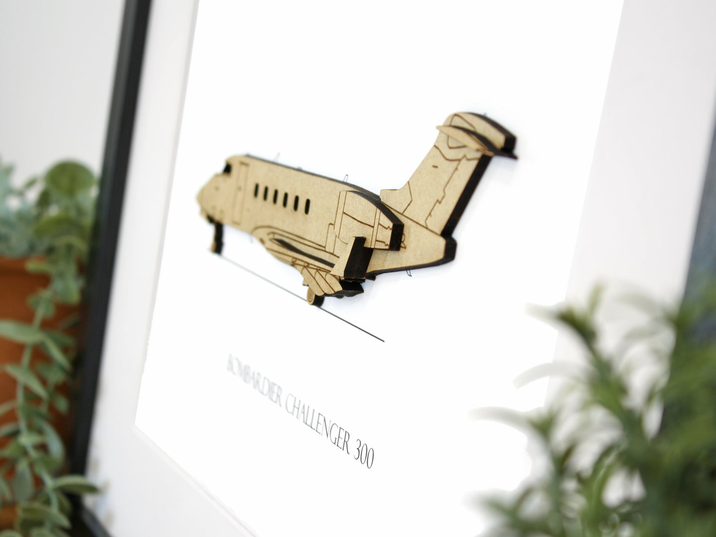 Bombardier Challenger 300 aviation art