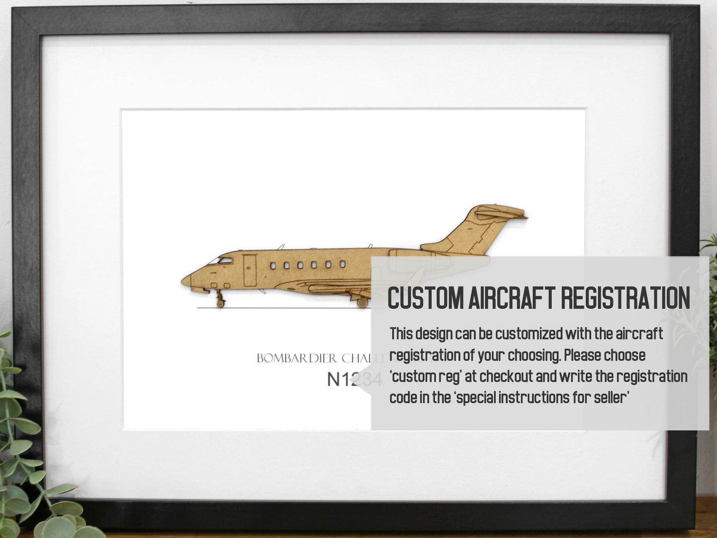 custom aviation art, Bombardier Challenger 300