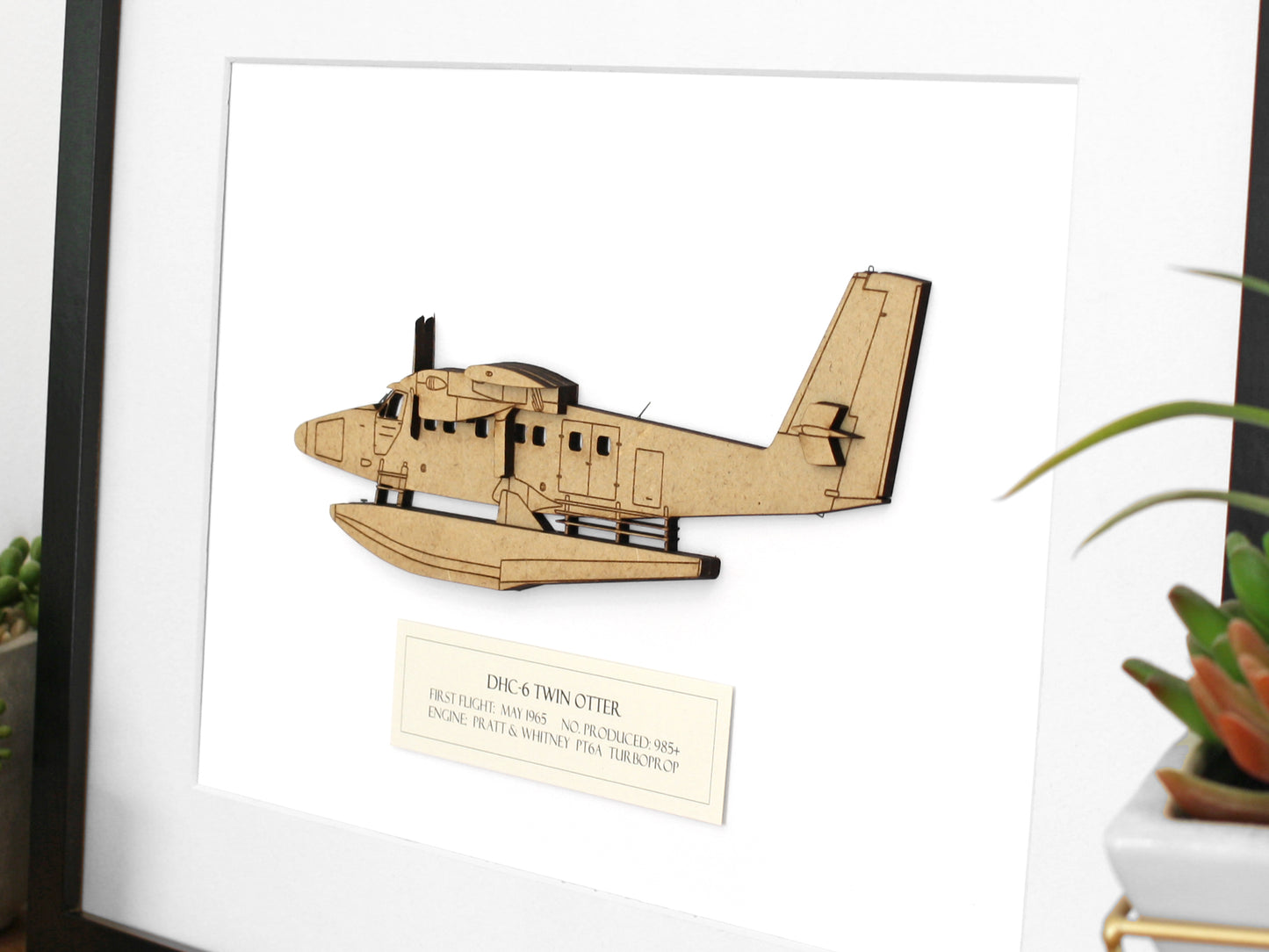 DHC6 Twin Otter seaplane aviation art