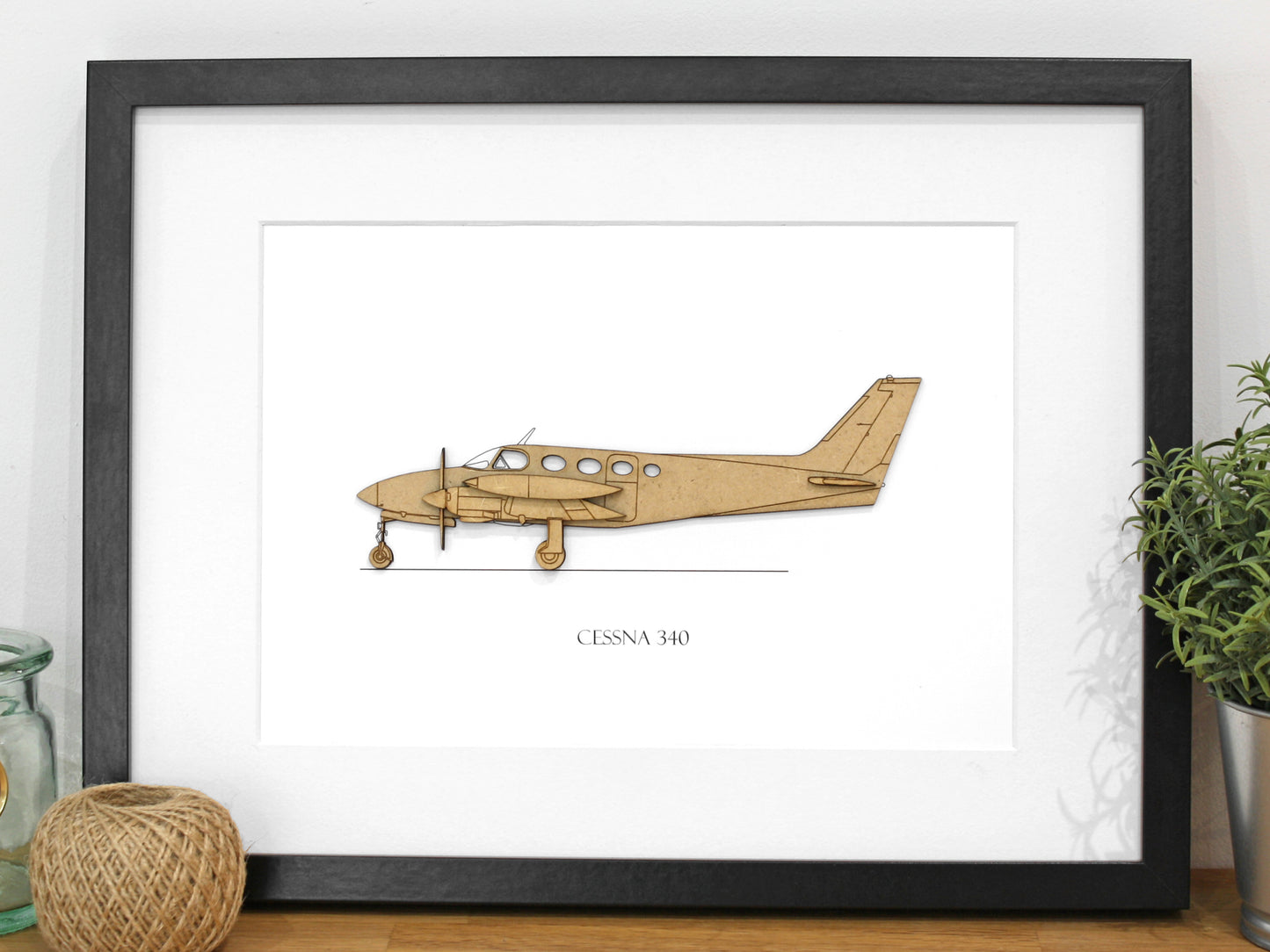 Cessna 340 Aviation Art