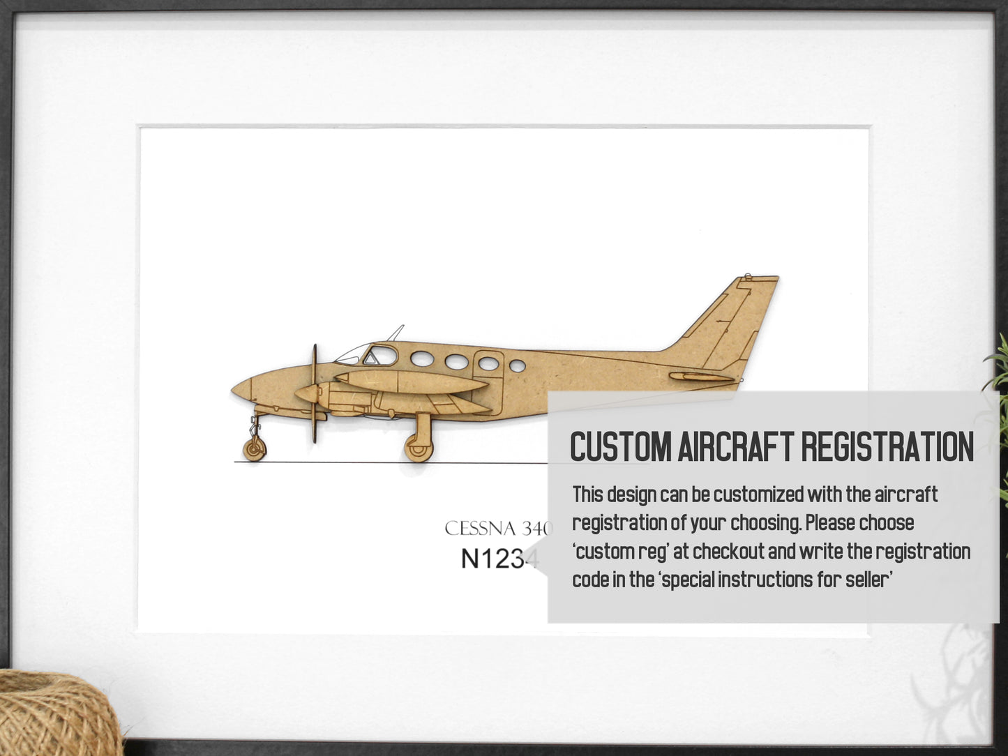 Cessna 340 custom aviation gifts