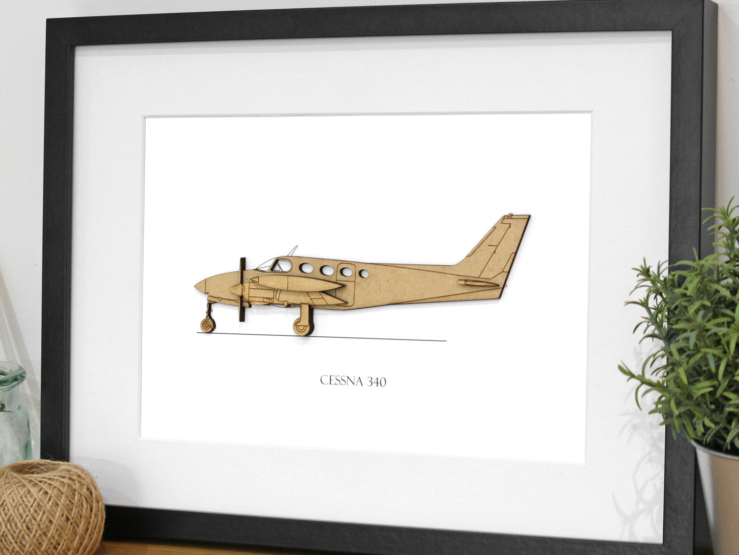 Cessna 340 Aviation art