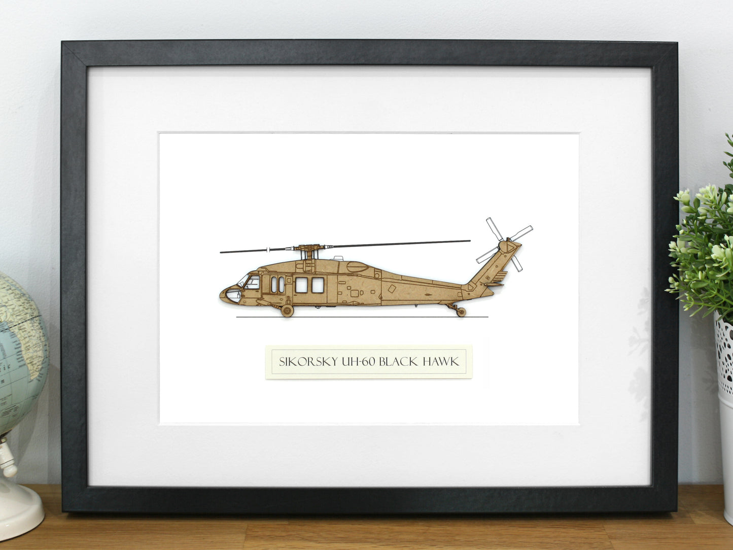 Sikorsky UH-60 Black Hawk helicopter art