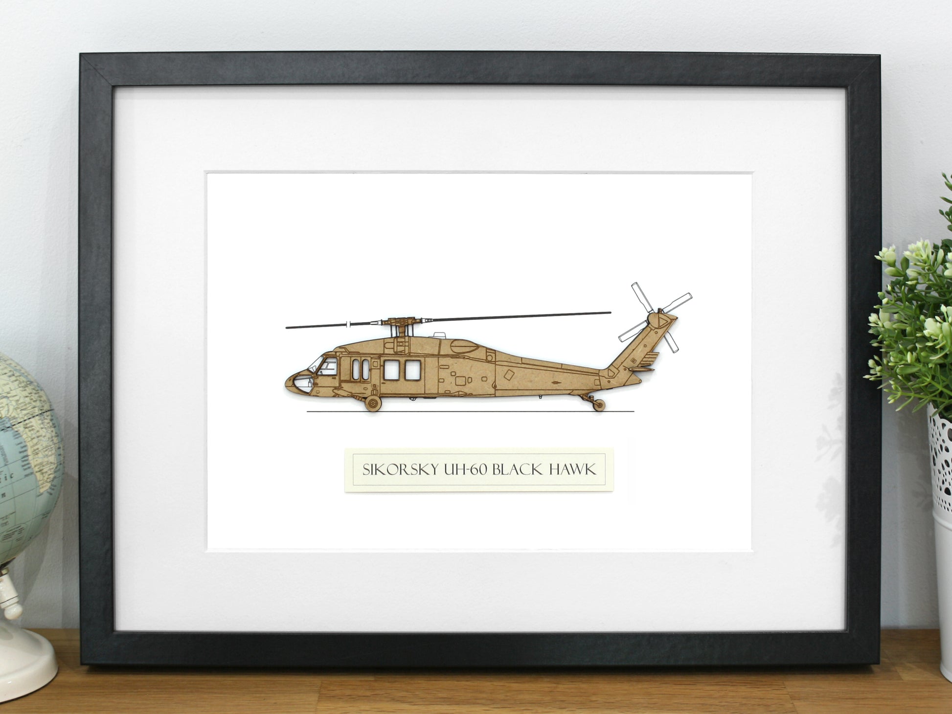 Sikorsky UH-60 Black Hawk helicopter art
