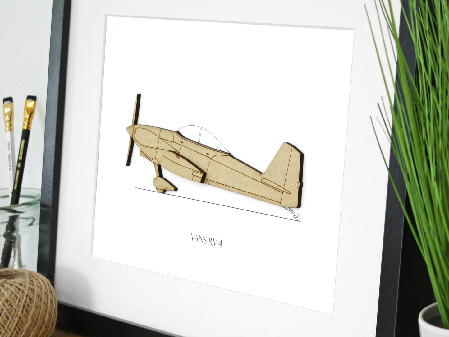 Vans RV-4 aircraft blueprint art
