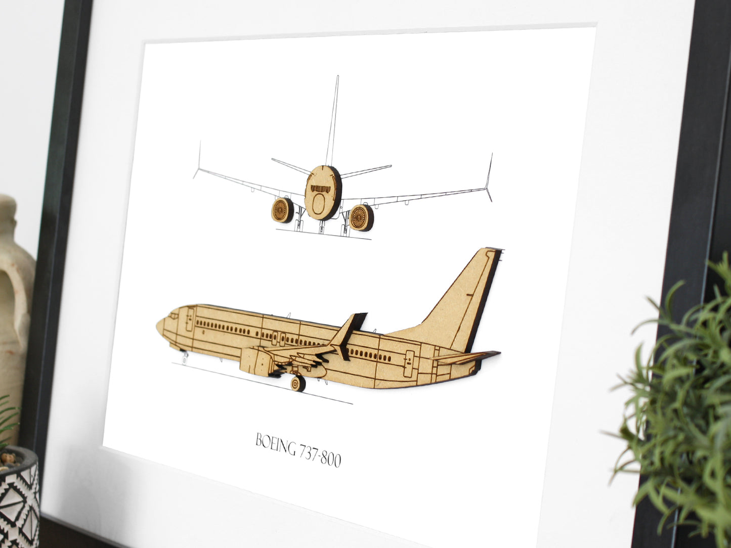 B737 aviation art