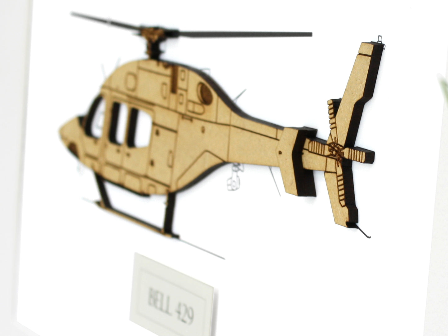 Bell 429 police helicopter art