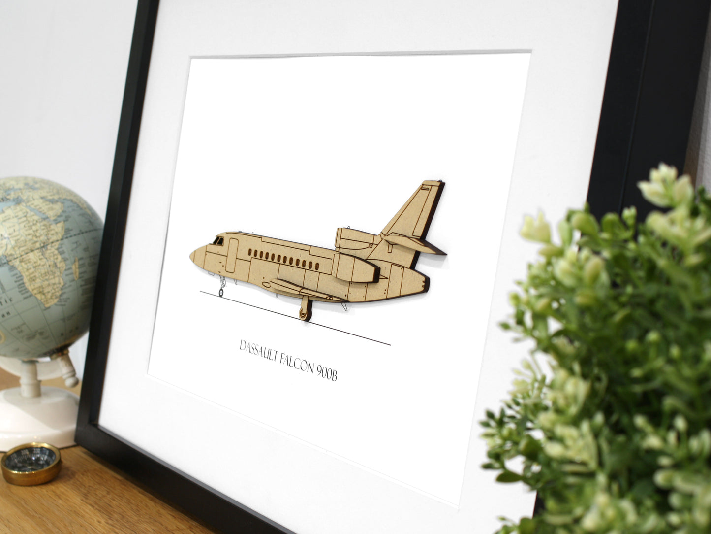 Dassault Falcon 900B blueprint art