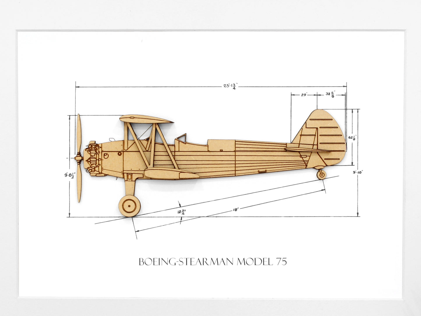 Boeing Stearman Kaydet aviation art
