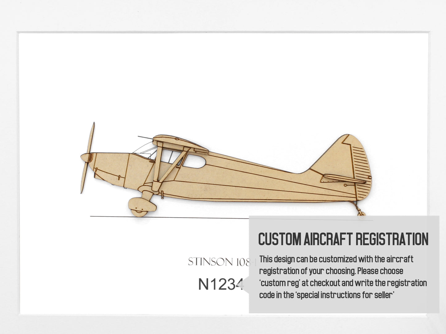 Stinson 108-1 aviation art