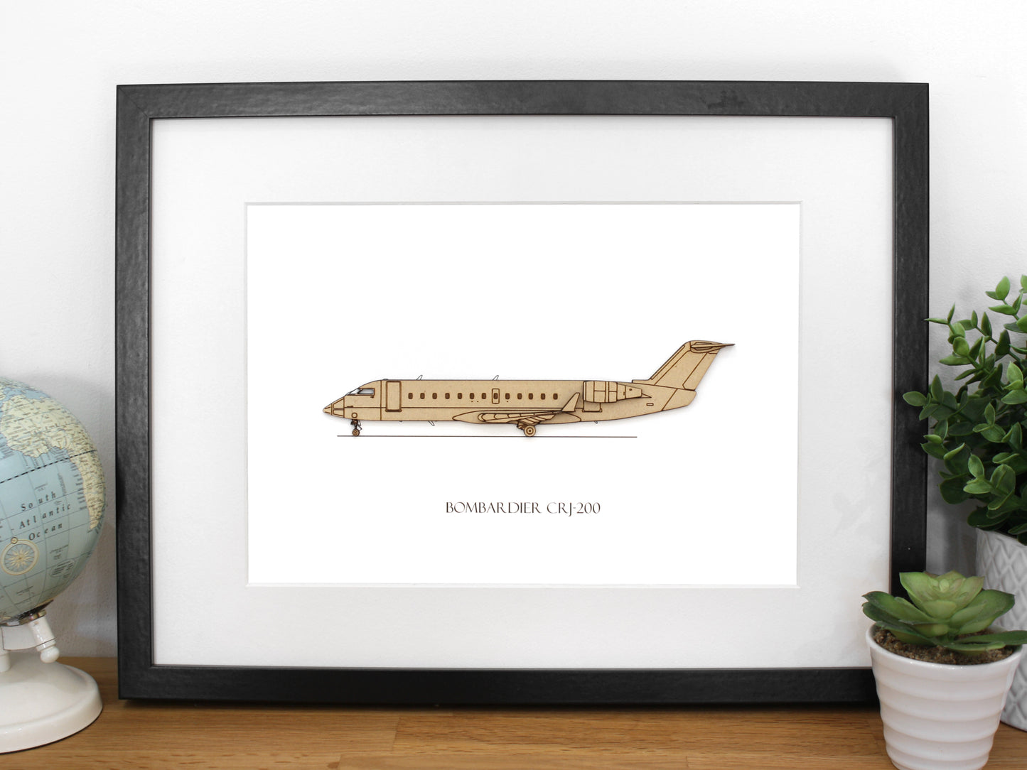 Bombardier CRJ200 aviation art