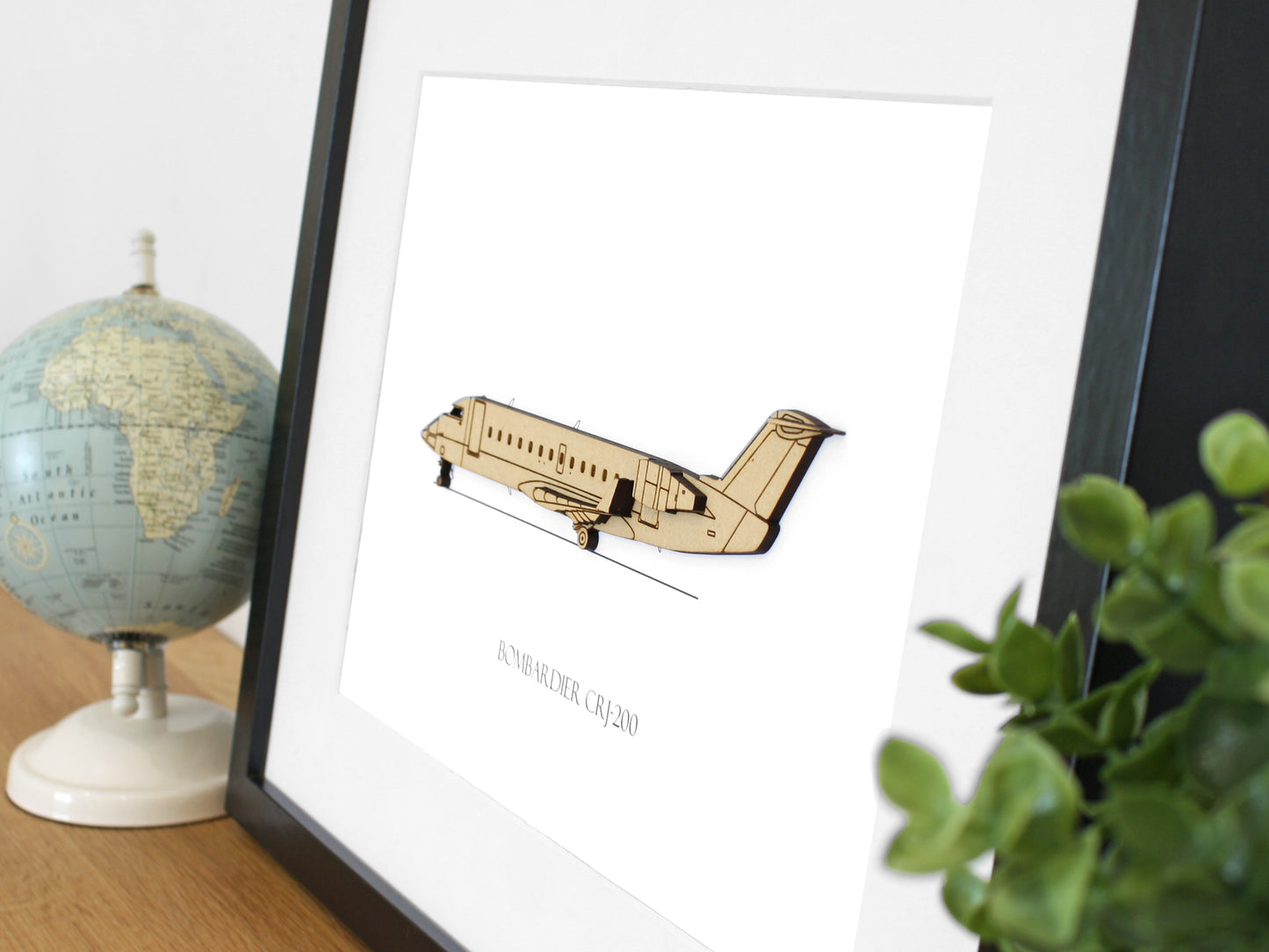 Bombardier CRJ200 aviation art