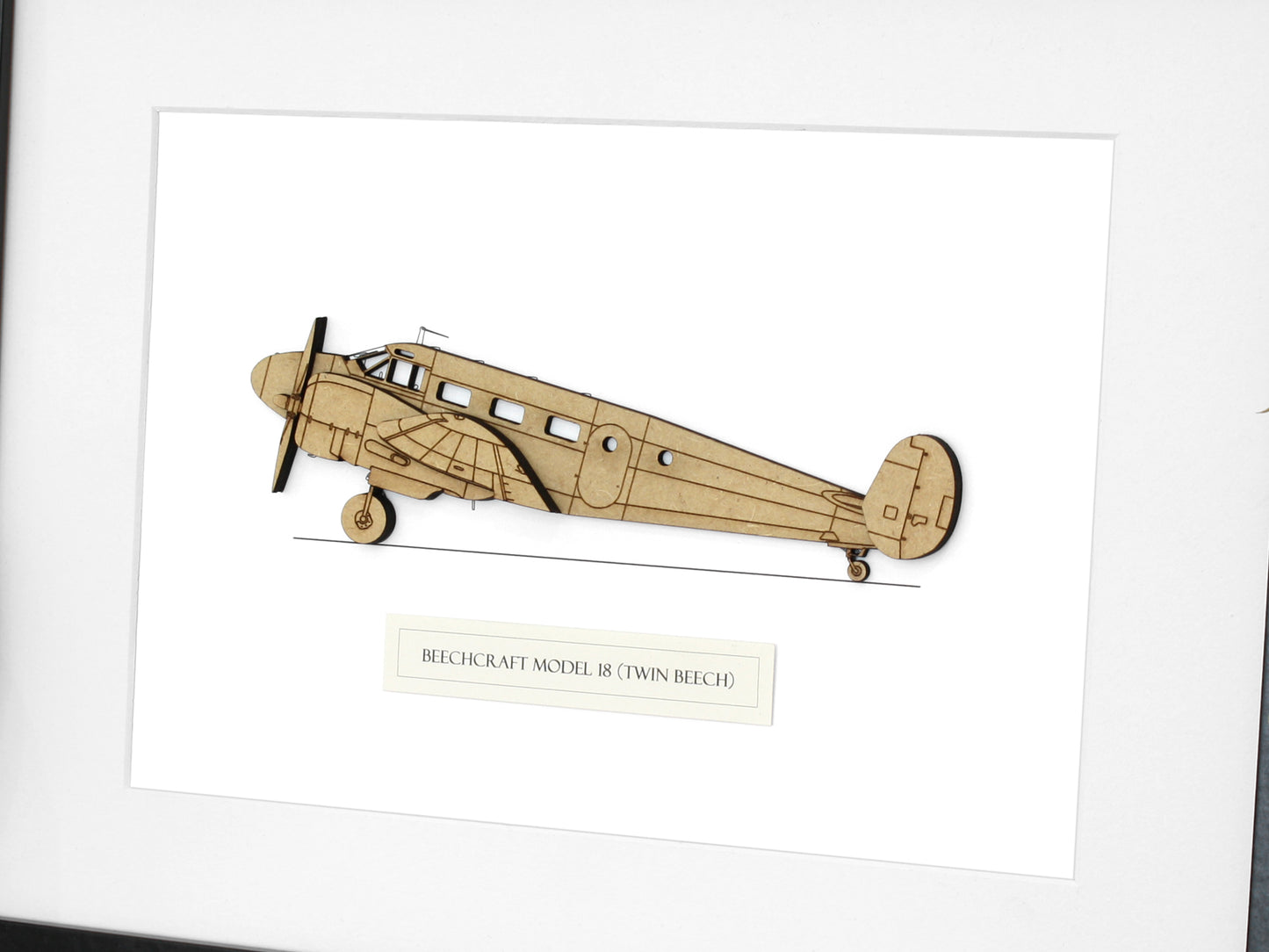 Beechcraft Model 18 Twin Beech aviation art