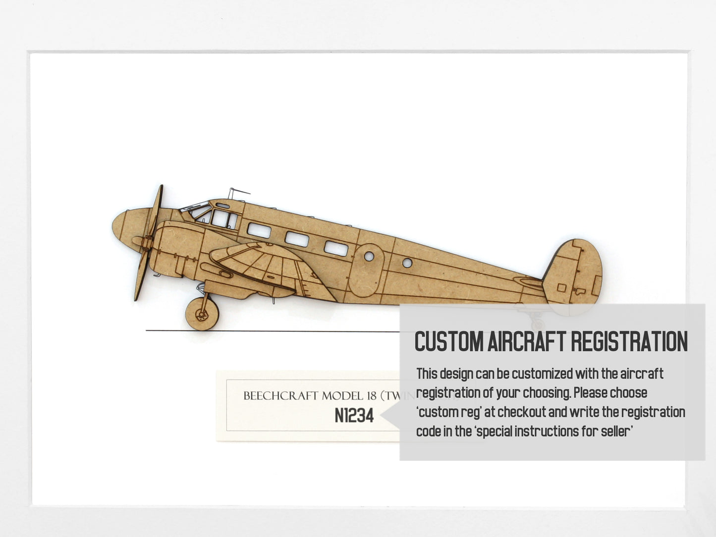 Beechcraft Model 18 Twin Beech pilot gifts