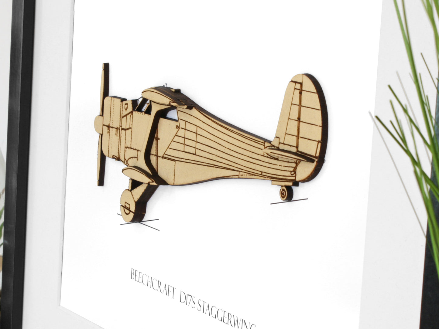 Beechcraft D17S Staggerwing Aviation Art