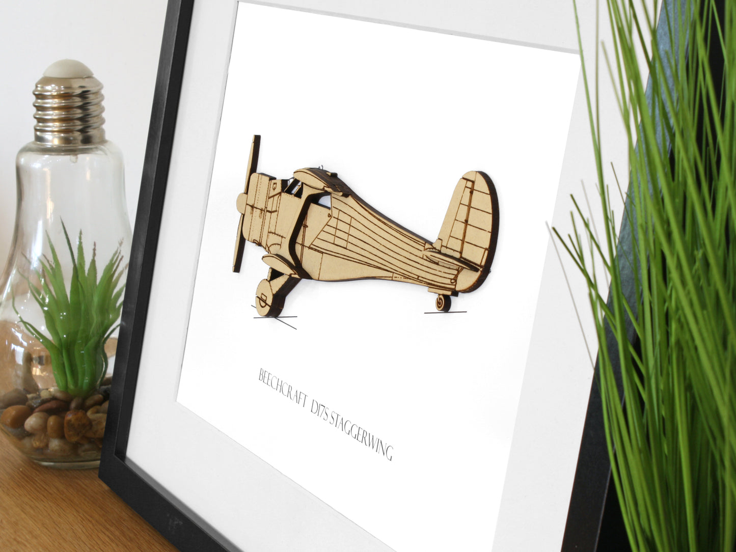 Beechcraft D17S Staggerwing Aviation Art