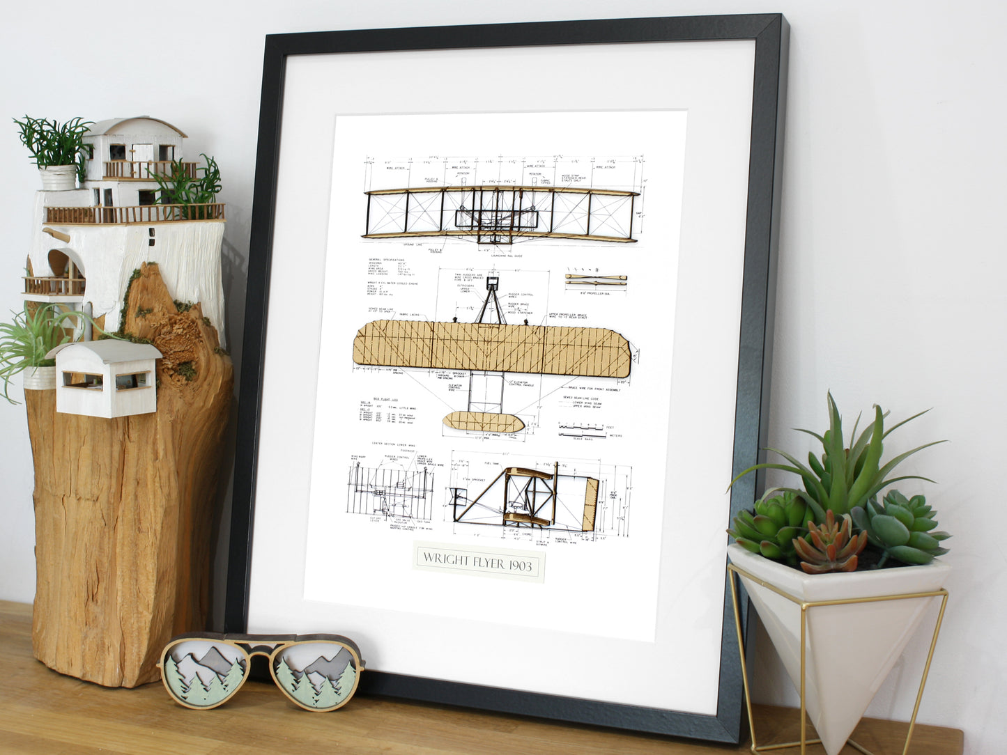 Wright Flyer aviation decor