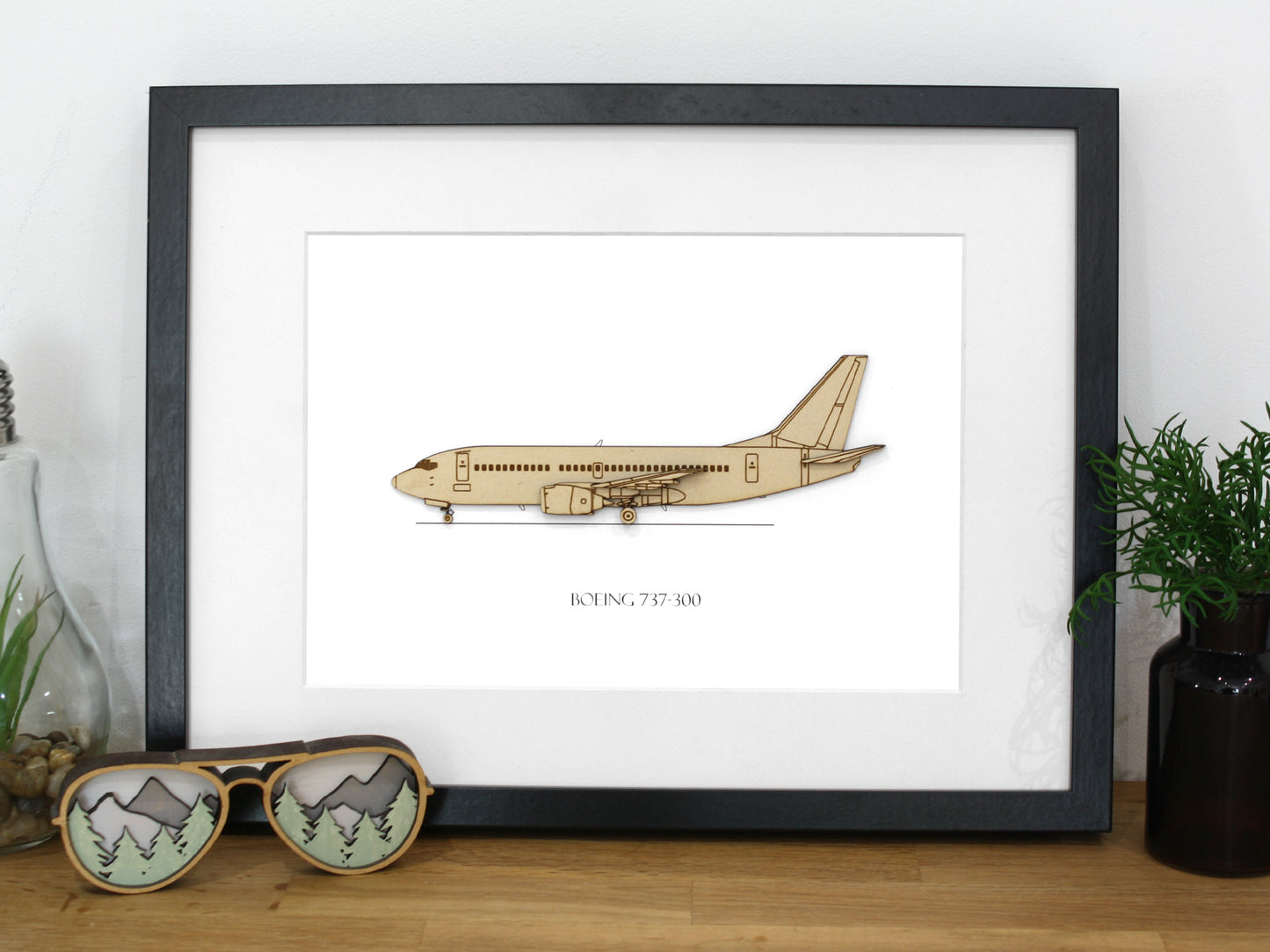 Boeing 737 300 blueprint art