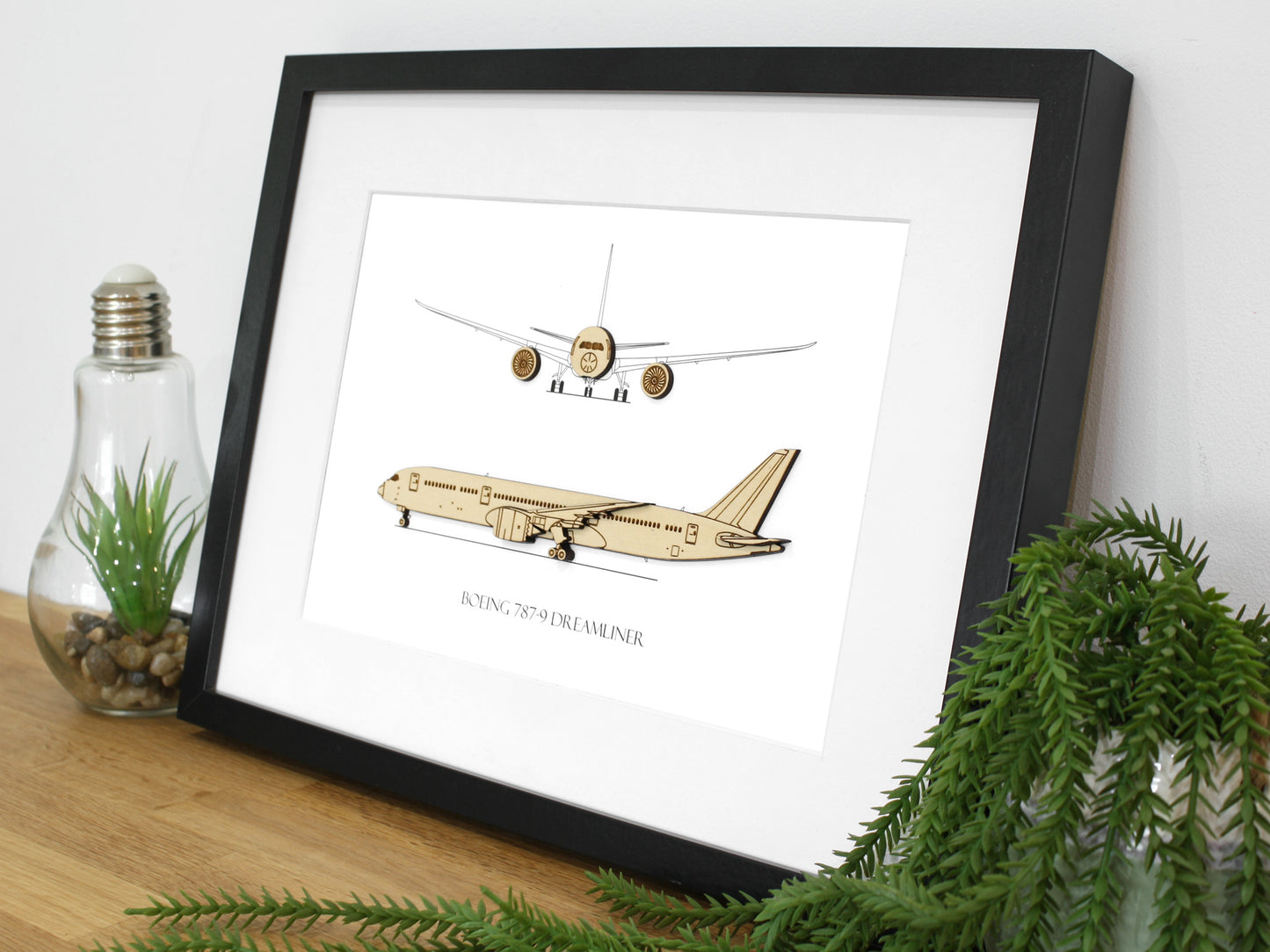 Boeing 787-9 Dreamliner aviation art
