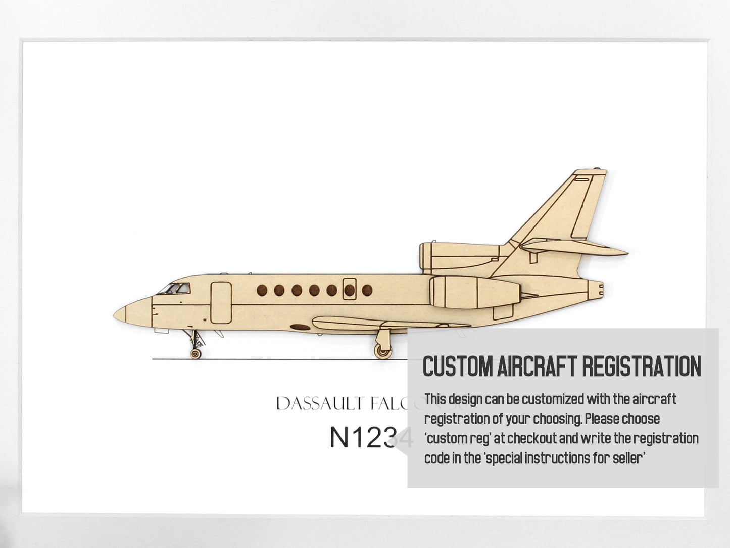 Dassault Falcon 50 aviation art