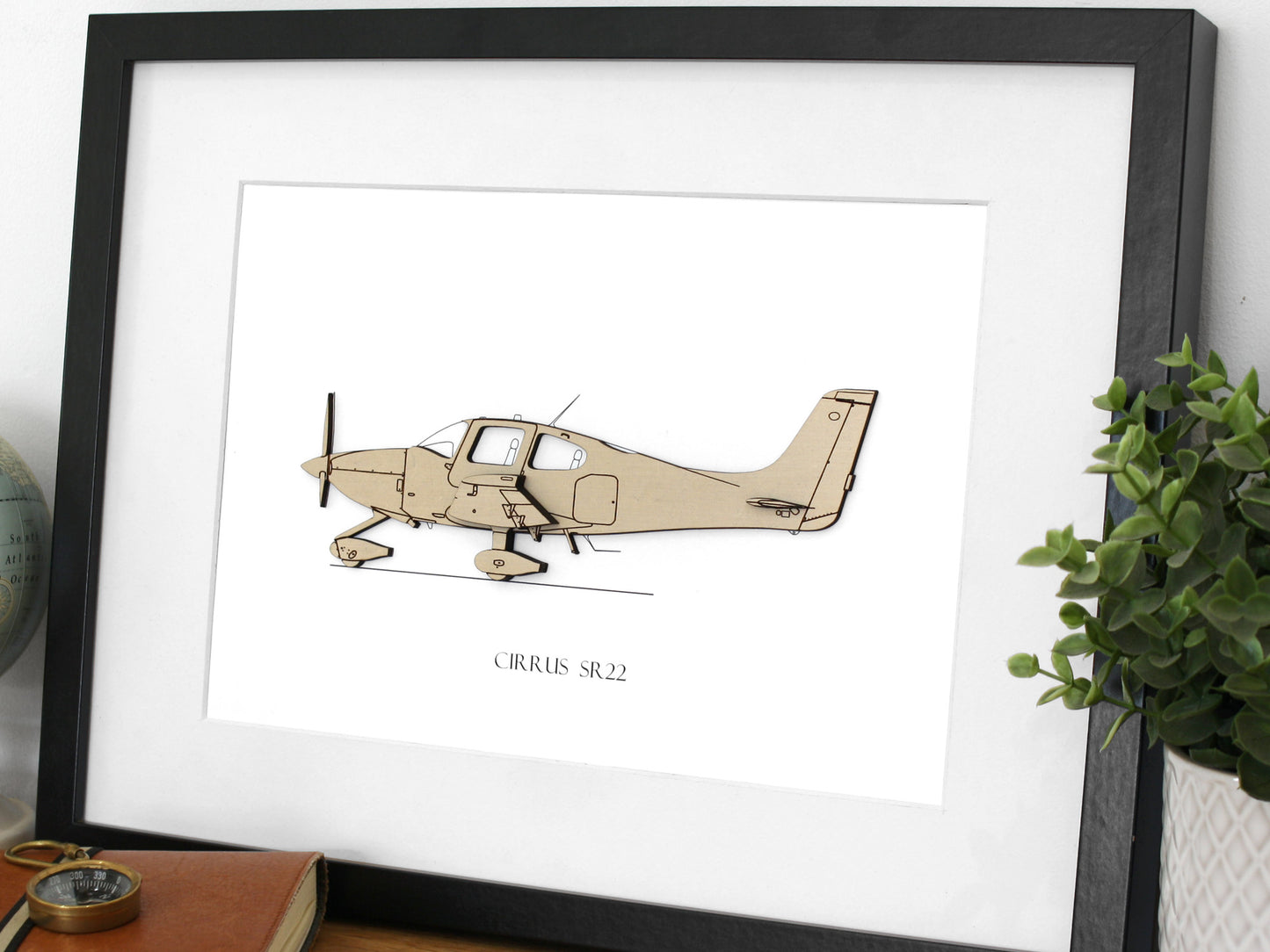 Cirrus SR22 blueprint art