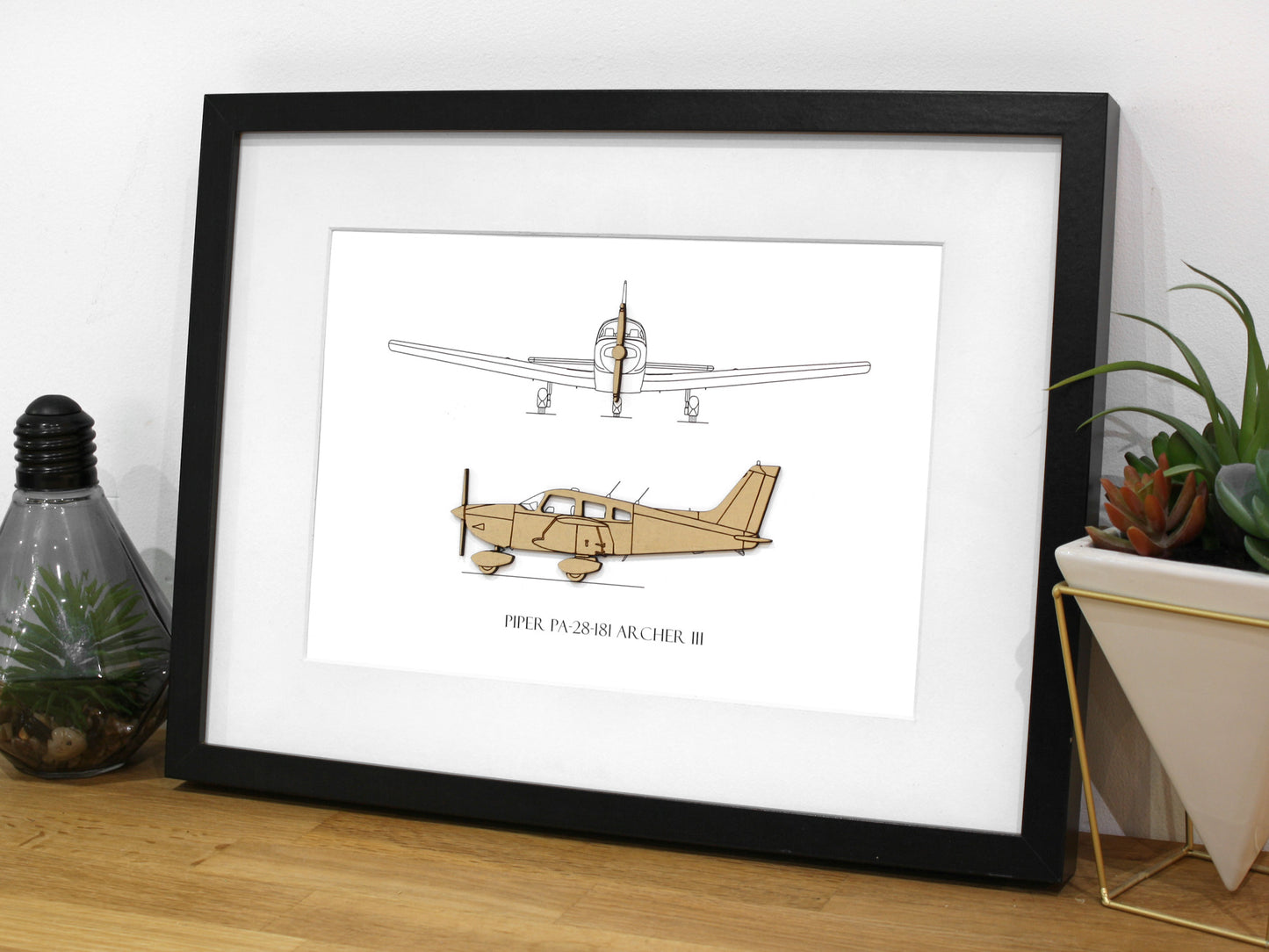 Piper Archer III blueprint art
