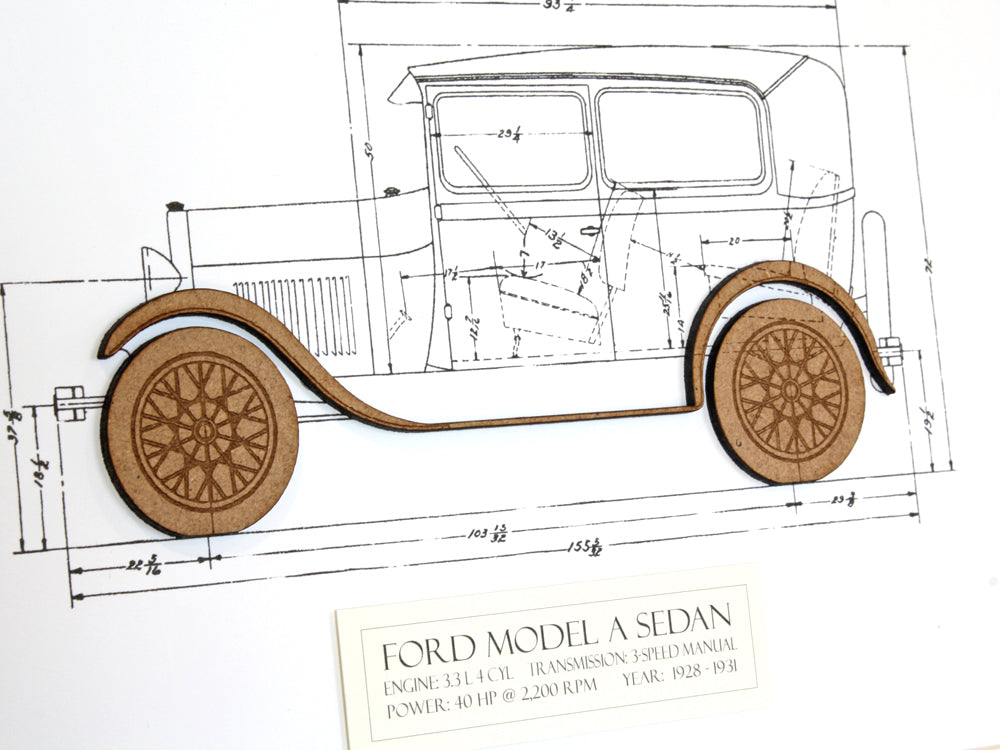 Ford Model A Sedan wall art gift