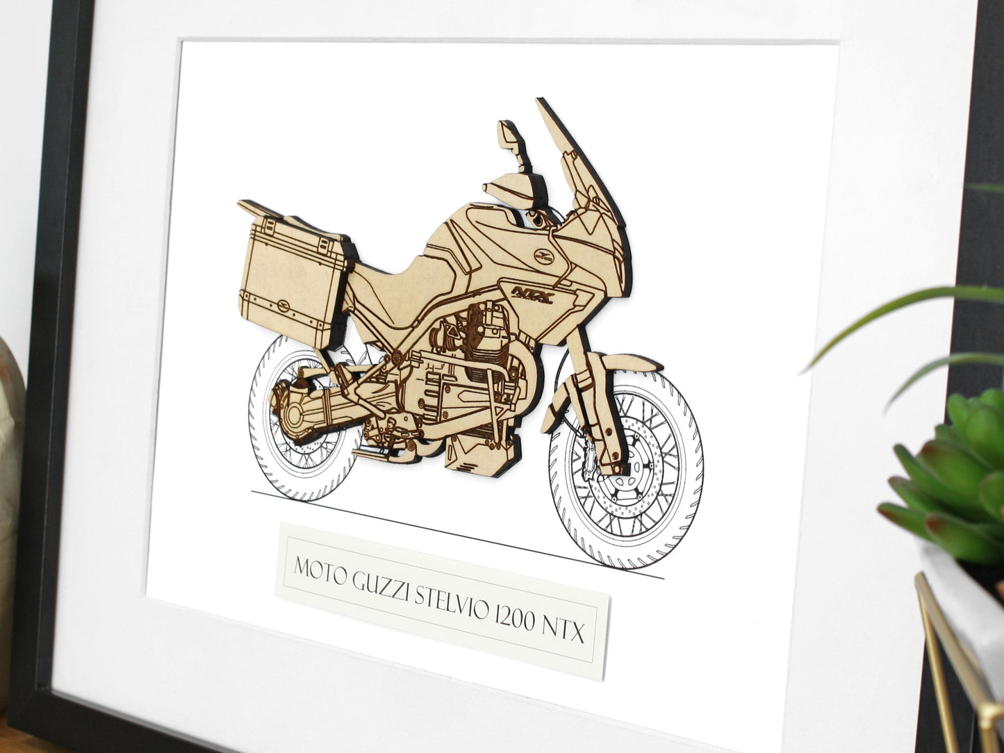 Moto Guzzi Stelvio 1200 NTX blueprint art