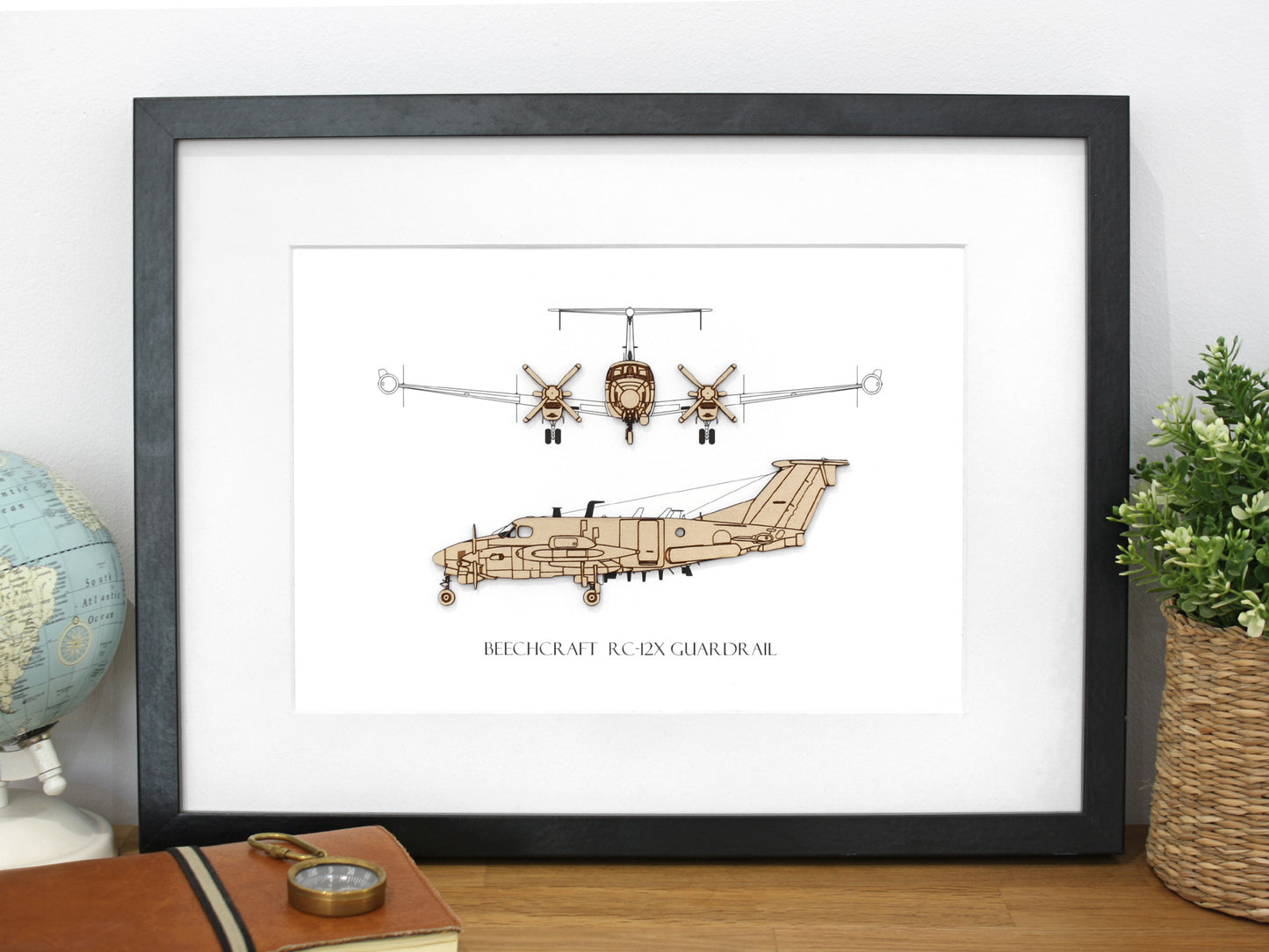 Beechcraft RC-12X Guardrail army pilot gifts