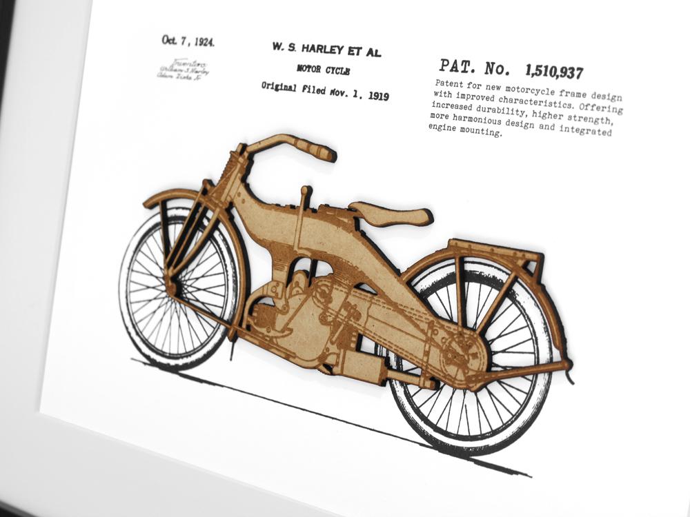 Motorcycle art, Harley Davidson gift