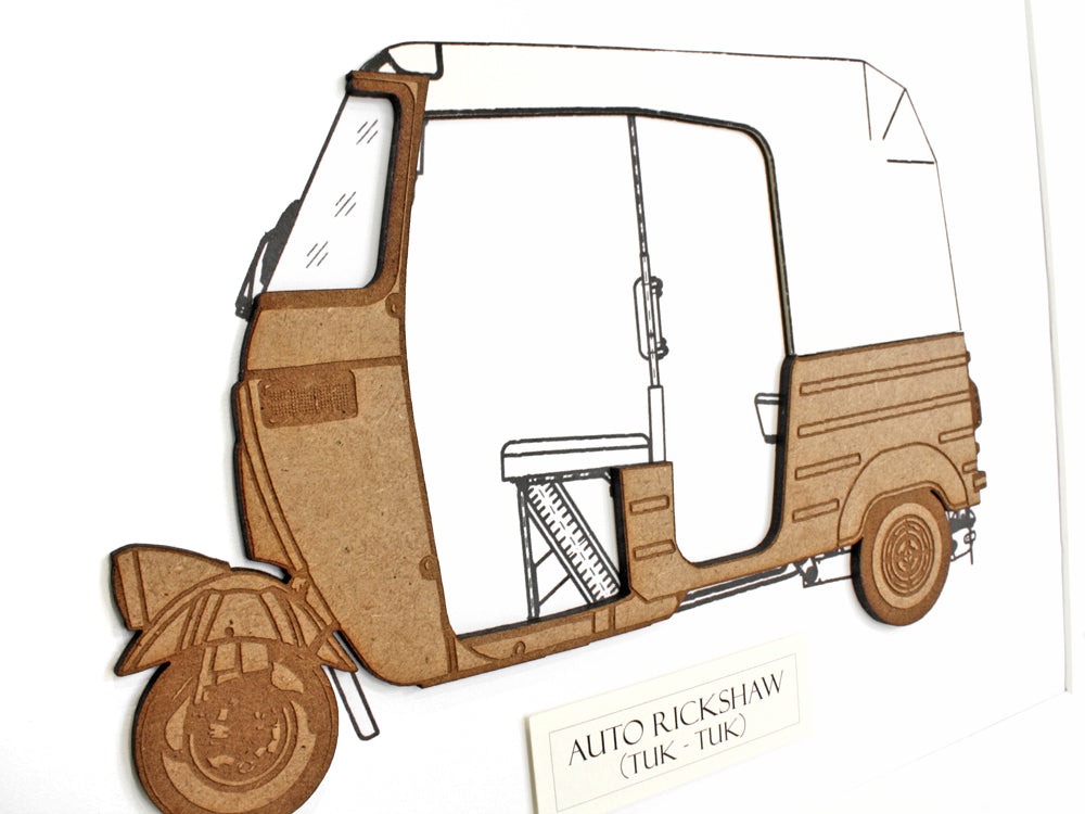 Tuk Tuk wall art, holiday decor