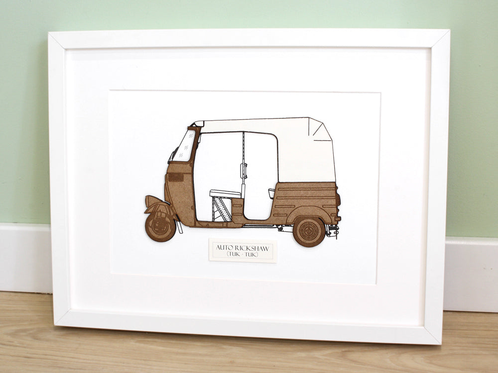 Tuk Tuk wall art, holiday decor