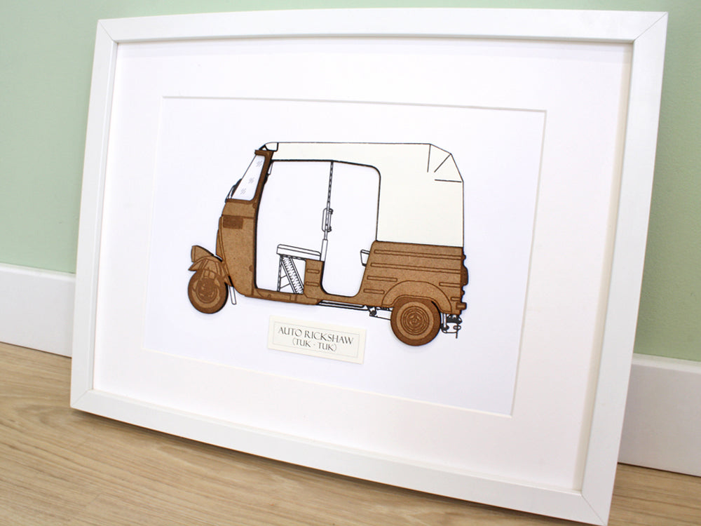 Tuk Tuk wall art, holiday decor