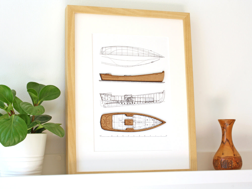 lake cabin decor, boat art