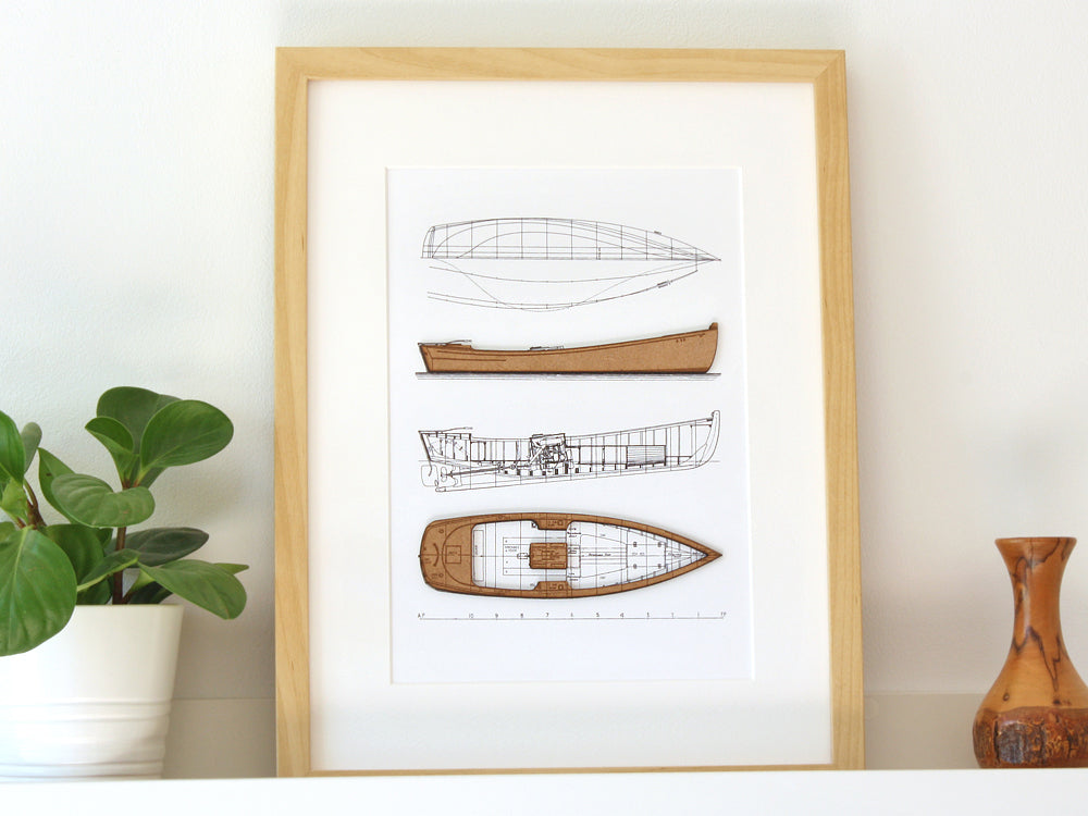 nautical decor, boat art