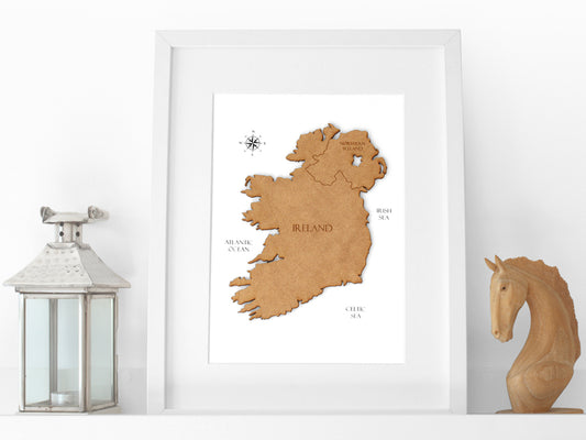 Ireland map art