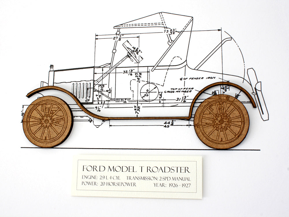Ford Model T Roadster wall art gift