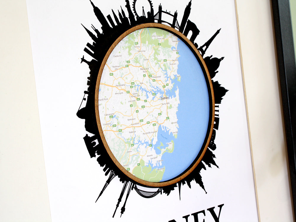 custom city map art