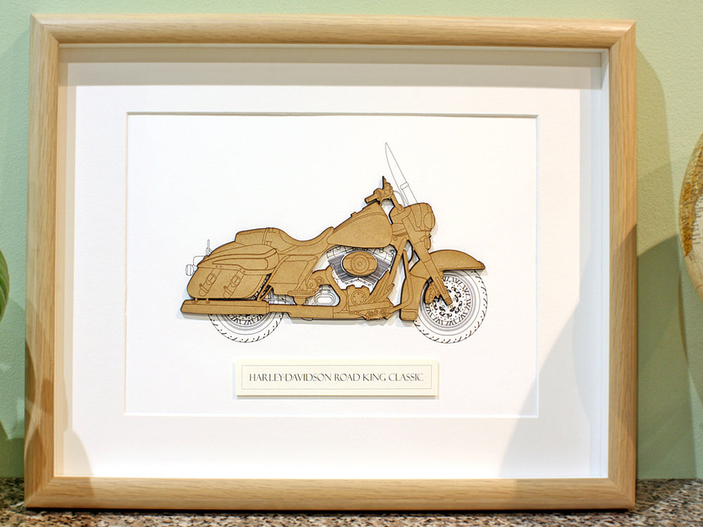 Harley Davidson Road King Classic art gift