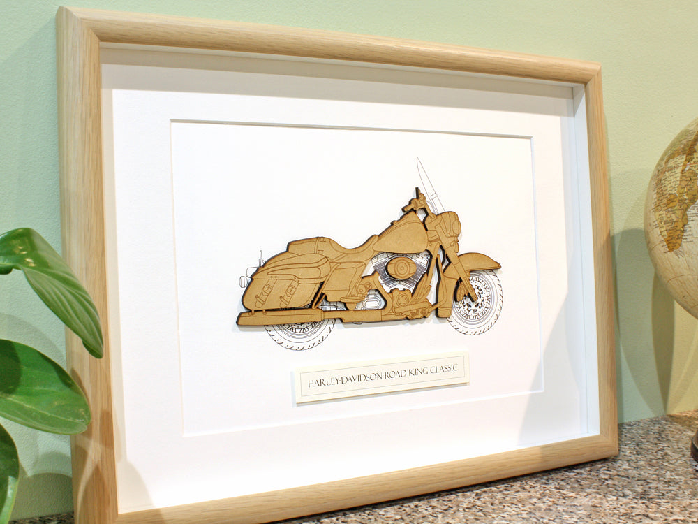 Harley Davidson Road King Classic art gift