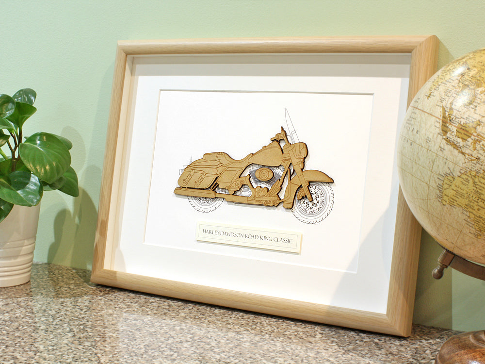 Harley Davidson Road King Classic art gift