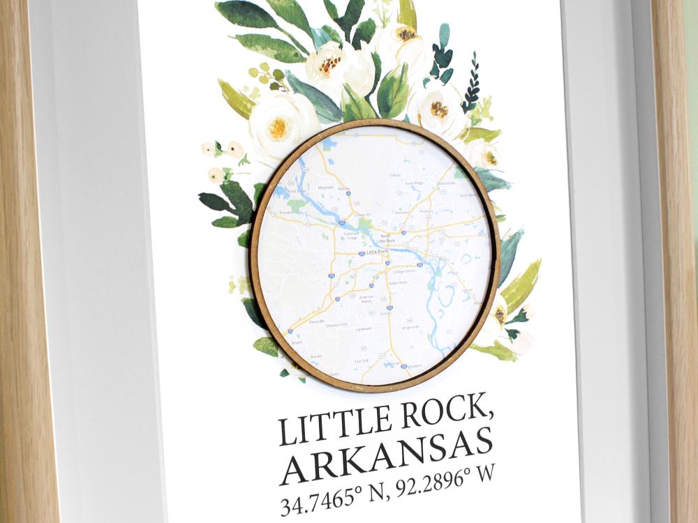 personalized map art