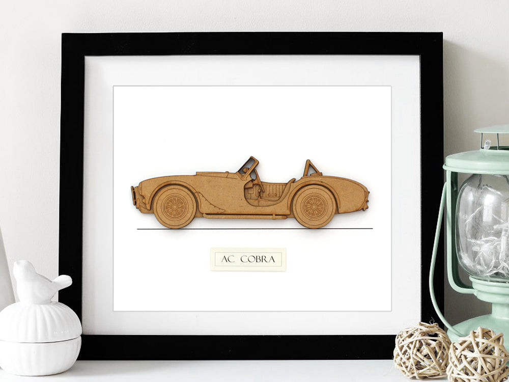 AC Cobra Blueprint Art