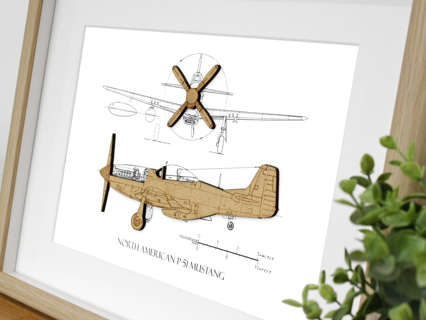 P51 Mustang gifts, aviation art