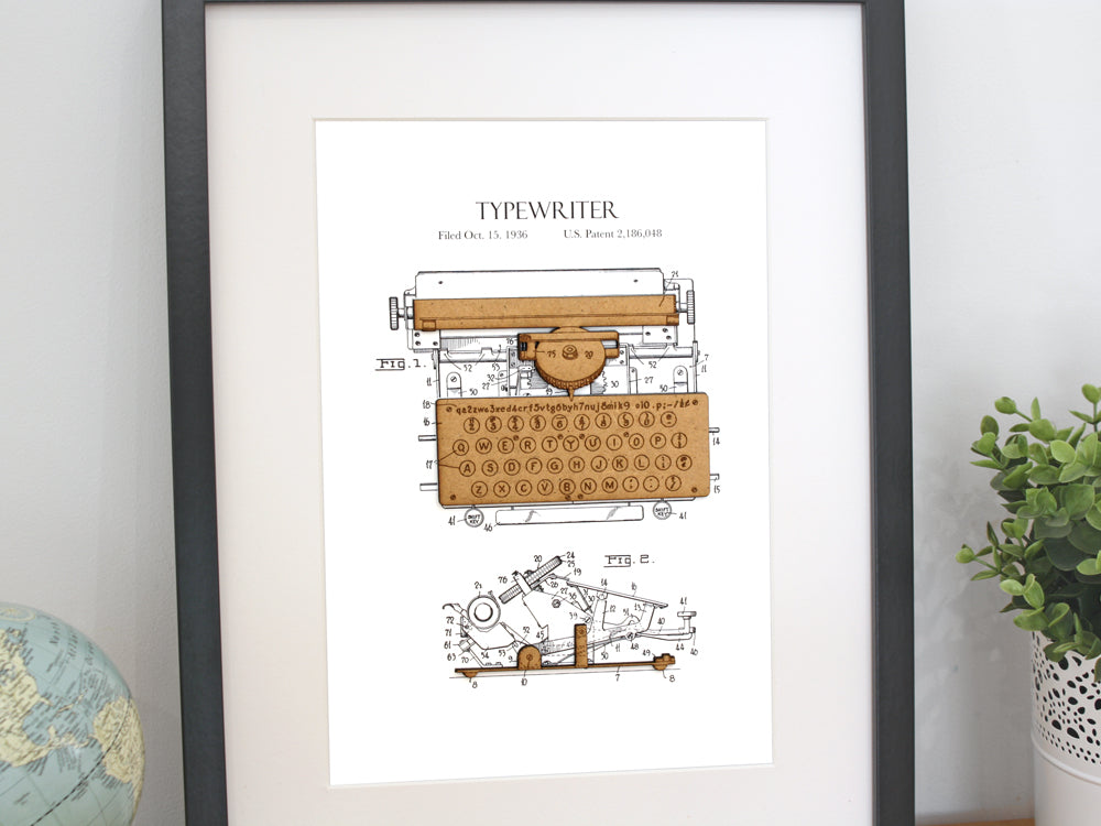 patent art typewriter